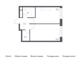 Однокомнатная квартира на продажу, 36.9 м2, Москва, 3-я Хорошёвская улица, 17А, станция Зорге