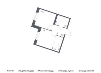 Продам 1-комнатную квартиру, 31.8 м2, посёлок Песочный