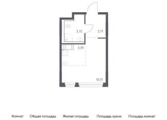 Квартира на продажу студия, 21.3 м2, Колпино