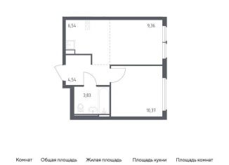 Продается 1-ком. квартира, 34.6 м2, Москва, жилой комплекс Остафьево, к22