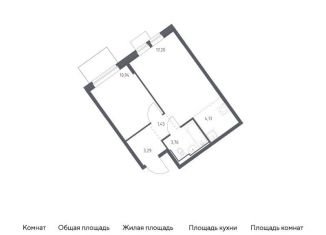 Продаю 1-ком. квартиру, 40.8 м2, Москва, Молжаниновский район