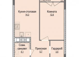 Продажа 1-комнатной квартиры, 40.2 м2, Ижевск, Индустриальный район, Красногеройская улица