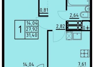 Продажа 1-ком. квартиры, 31.4 м2, Пермь, Кировский район