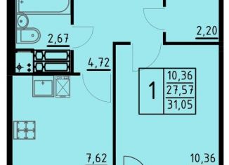 1-комнатная квартира на продажу, 31.1 м2, Пермь, Кировский район