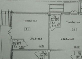 Сдача в аренду торговой площади, 34 м2, Ставрополь, улица А. Савченко, 38к4, микрорайон № 35