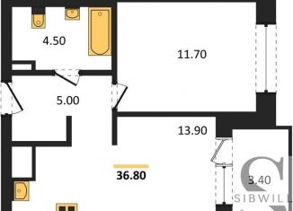 Продажа 1-ком. квартиры, 36.8 м2, рабочий посёлок Кольцово, автодорога № 11