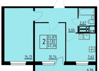 Продажа 2-ком. квартиры, 45.3 м2, Пермь, Кировский район