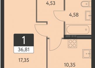 Продается однокомнатная квартира, 36.8 м2, Екатеринбург, метро Чкаловская