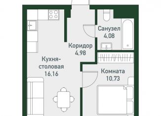 Продам 2-комнатную квартиру, 36 м2, посёлок Западный