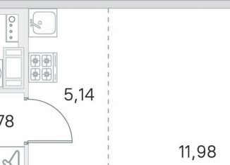 Квартира на продажу студия, 25.1 м2, Санкт-Петербург