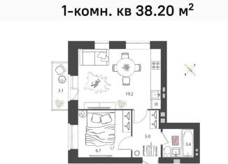 Продажа однокомнатной квартиры, 38.2 м2, Нижегородская область