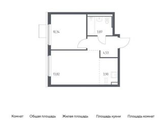 Однокомнатная квартира на продажу, 36.5 м2, Московская область, жилой комплекс Горки Парк, 6.1