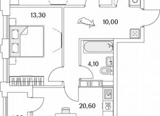 Продам двухкомнатную квартиру, 70.8 м2, Санкт-Петербург, Планерная улица, 99, муниципальный округ Юнтолово
