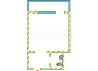 Продается 1-комнатная квартира, 20.3 м2, Тюмень, Ставропольская улица, 1В, Калининский округ