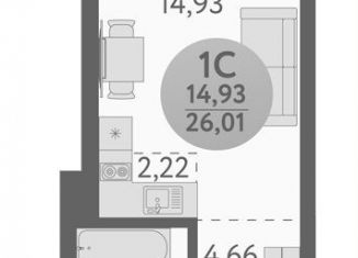 Продается квартира студия, 26 м2, Новосибирск, метро Площадь Гарина-Михайловского
