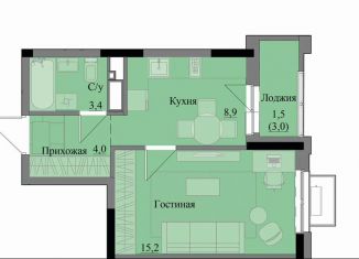 Продается 1-ком. квартира, 33 м2, Удмуртия
