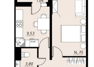 Продаю 1-ком. квартиру, 36.1 м2, Тамбов