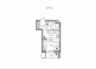Продам квартиру студию, 21.9 м2, Чувашия, Водопроводная улица, 5