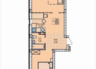 Продаю 1-комнатную квартиру, 52.3 м2, сельский посёлок Новинки, Инженерный проезд, 7к2, ЖК Стрижи