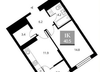 Продается однокомнатная квартира, 40.5 м2, Новосибирск, Прибрежная улица, 4/2