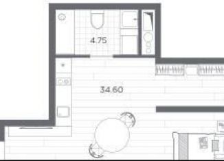 Продаю квартиру студию, 39.4 м2, Санкт-Петербург, Красногвардейский район, Магнитогорская улица, 51литЗ