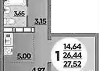 Продаю квартиру студию, 27.5 м2, Ростов-на-Дону, ЖК Платовский, улица Тимофеева, 20