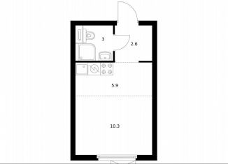 Продается квартира студия, 21.8 м2, Санкт-Петербург, метро Фрунзенская