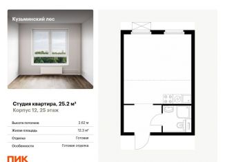 Продается квартира студия, 25.2 м2, Котельники