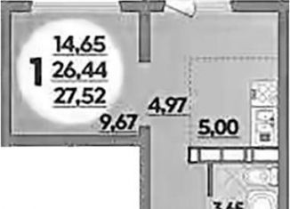 Продам квартиру студию, 27.5 м2, Ростов-на-Дону, ЖК Платовский, улица Тимофеева, 20