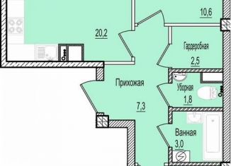 Продажа двухкомнатной квартиры, 64.6 м2, Псков