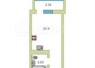Продажа квартиры студии, 20.5 м2, Тюмень, улица Тимофея Чаркова, 28, ЖК Новый Мыс 3.0
