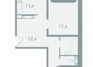 Продам 2-комнатную квартиру, 62.2 м2, поселок Зональная Станция, улица Королёва, 20