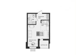 Продаю квартиру студию, 29.5 м2, посёлок Берёзовый