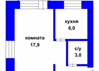 Продам однокомнатную квартиру, 29.9 м2, Благовещенск, улица Ленина, 44