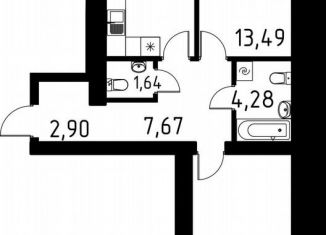 Продам 2-ком. квартиру, 66.6 м2, деревня Кисловка, улица Марины Цветаевой, 42