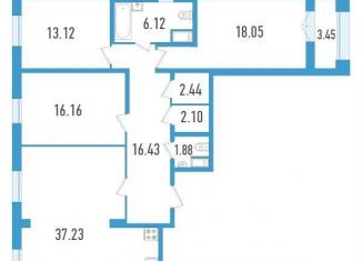 Продается 3-ком. квартира, 115.3 м2, Санкт-Петербург, Московский район, улица Типанова, 22