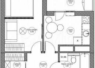 Продажа однокомнатной квартиры, 34.4 м2, Мытищи, Осташковское шоссе, 22к1, ЖК Мытищи Лайт