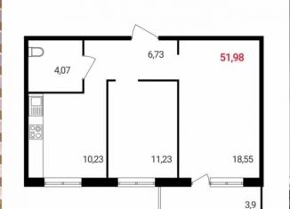 Продаю 2-комнатную квартиру, 53 м2, Красноярский край, Соколовская улица, к1.5