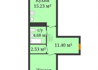Продается однокомнатная квартира, 52.6 м2, Краснодар, улица имени Дзержинского, 95, ЖК Аврора