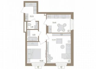 Продается двухкомнатная квартира, 53.3 м2, Республика Башкортостан
