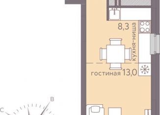 Квартира на продажу студия, 29.7 м2, Пермь, ЖК Погода