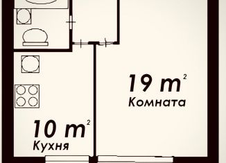 Сдача в аренду 1-комнатной квартиры, 39 м2, рабочий посёлок Новоивановское, улица Агрохимиков, 3