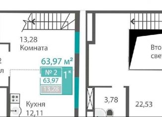 Продается 2-комнатная квартира, 64 м2, Симферополь, Киевский район, проспект Александра Суворова, 11