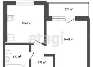 Продается 1-комнатная квартира, 35 м2, Симферополь, улица Батурина, 187, ЖК Город Мира