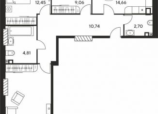 Продажа 3-ком. квартиры, 77.6 м2, Ростов-на-Дону, Ашхабадский переулок, 2/46, ЖК Ленина, 46