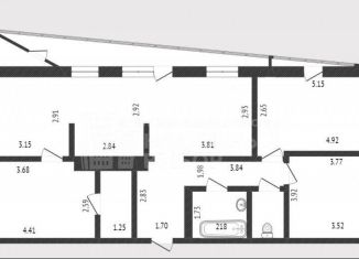 Продам 3-комнатную квартиру, 82.6 м2, Тюменская область, Тюменская улица, 3