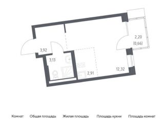 Продам квартиру студию, 22.9 м2, поселение Рязановское