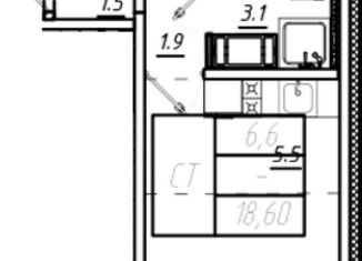 Продажа квартиры студии, 18.3 м2, Санкт-Петербург, Красногвардейский район