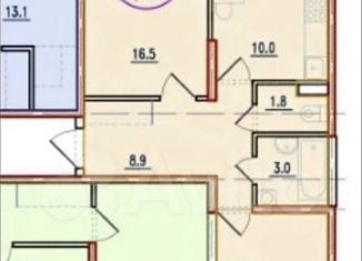 Продается двухкомнатная квартира, 52.1 м2, Краснодар, улица Западный Обход, 42/4, ЖК Спортивная деревня