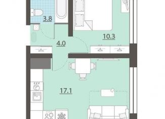 Продается 1-ком. квартира, 35.2 м2, Екатеринбург, Верх-Исетский район